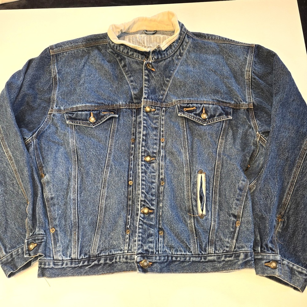 Union‎ Bay Vintage Denim Blue Jean Jacket Size XL - Picture 7 of 9